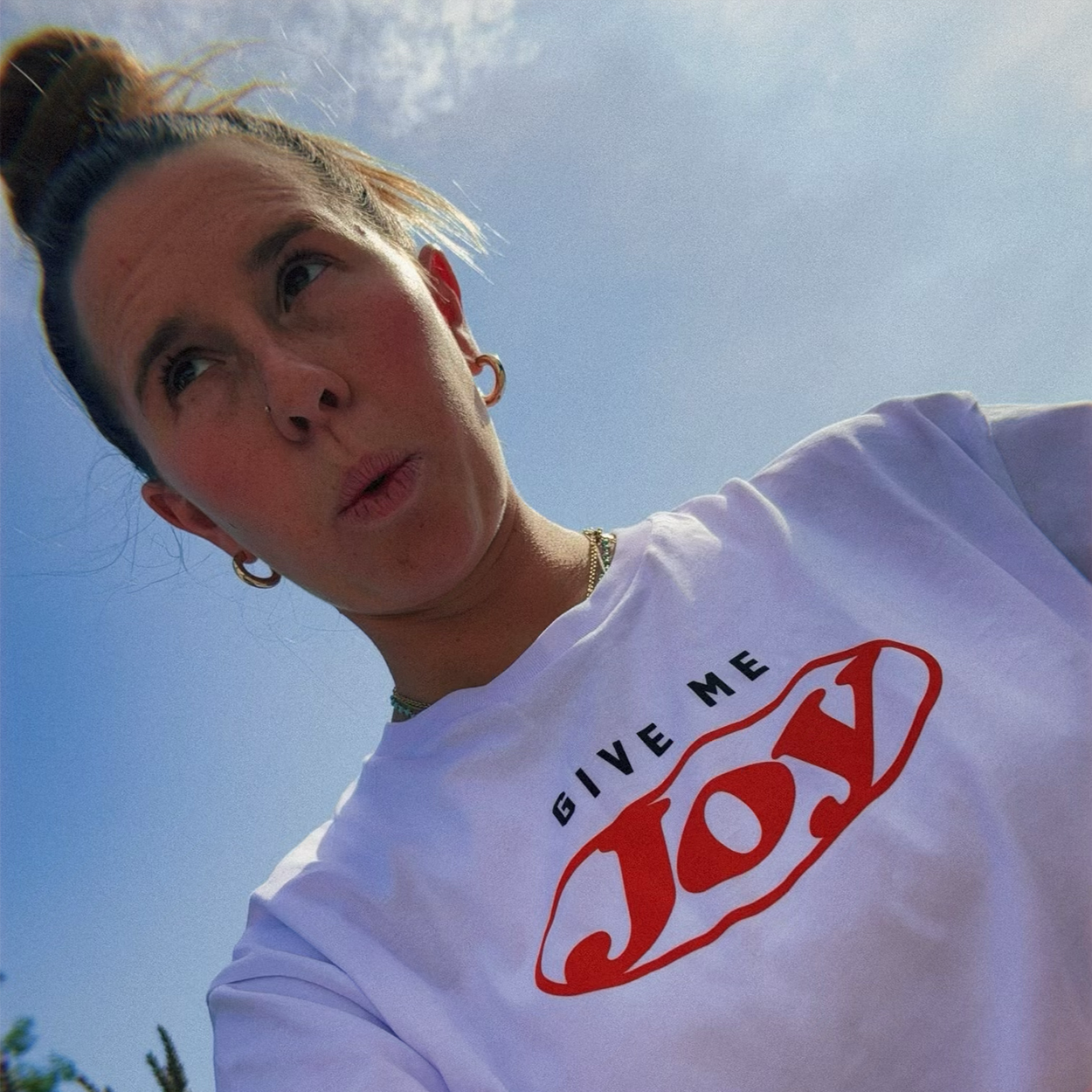 Elle Limebear - Give Me Joy: White T-Shirt