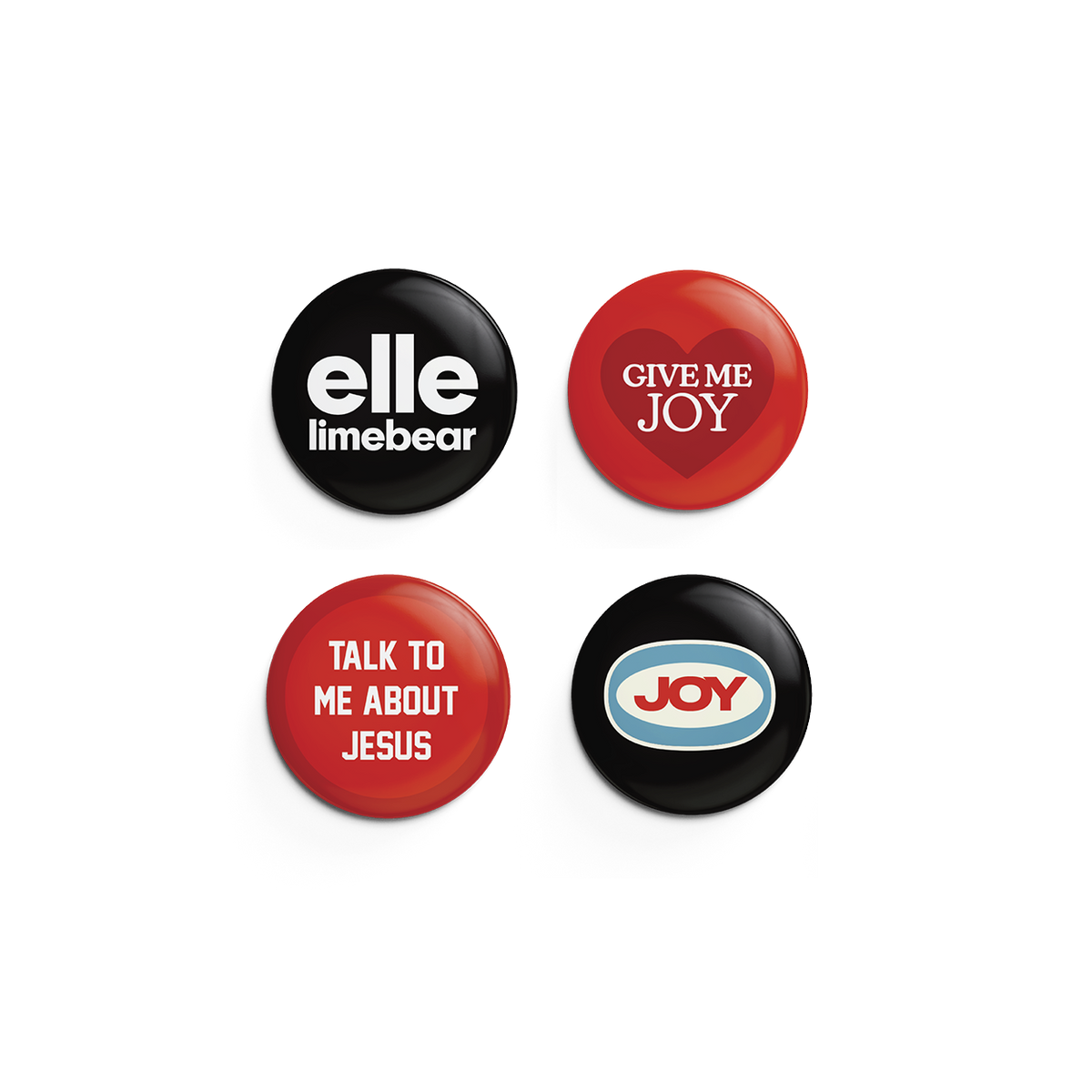 Elle Limebear - Give Me Joy: Pin Badge Set